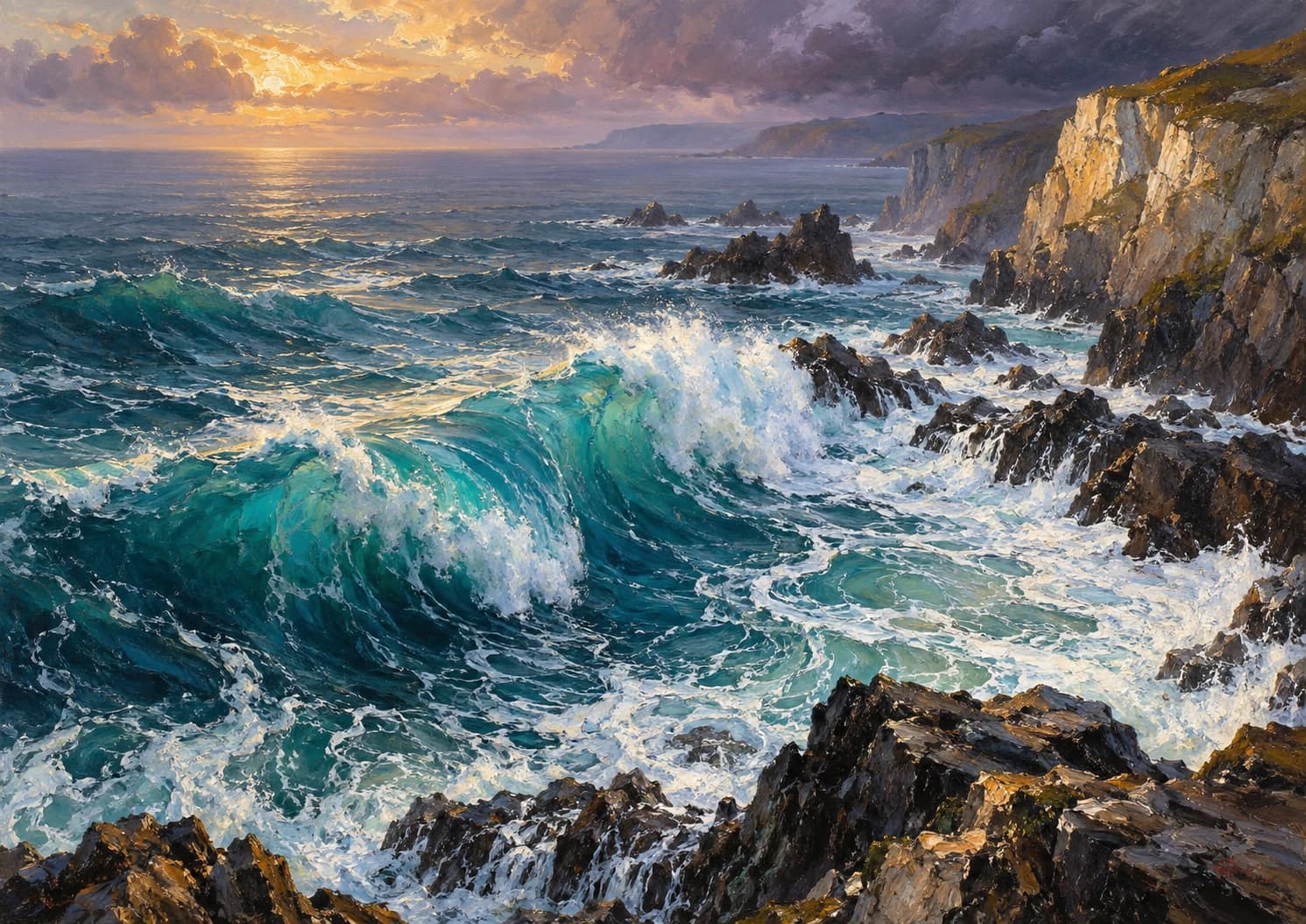 Tidal Reverie, AI-generated artwork from the Inkla Studio showcase